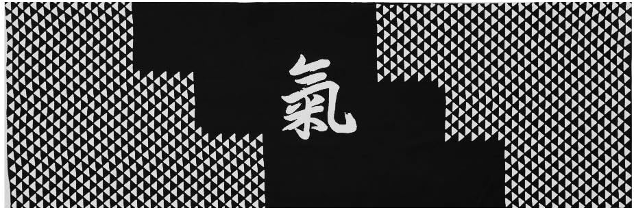 MATSUKAN Washcloths TENUGUI KI-The Scale Design Japanese Hand Towels Cotton 100% Black