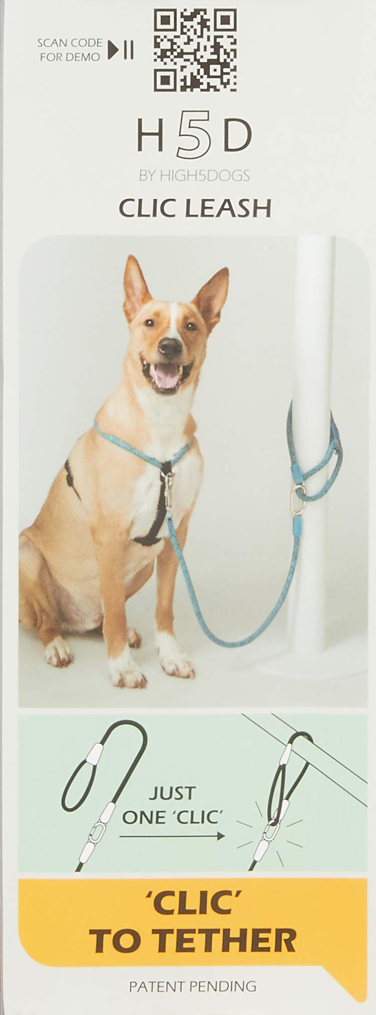 High5Dogs, Ergonomic Dog Lead, Orange, 13 mm Wide and 140 cm Long, Durable and Easy to Clean - Image 2
