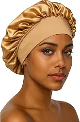 Touca de Cetim com Faixa Elástica Confortável Antti Frizz para Dormir Toca de Cetim Feminina Masculina