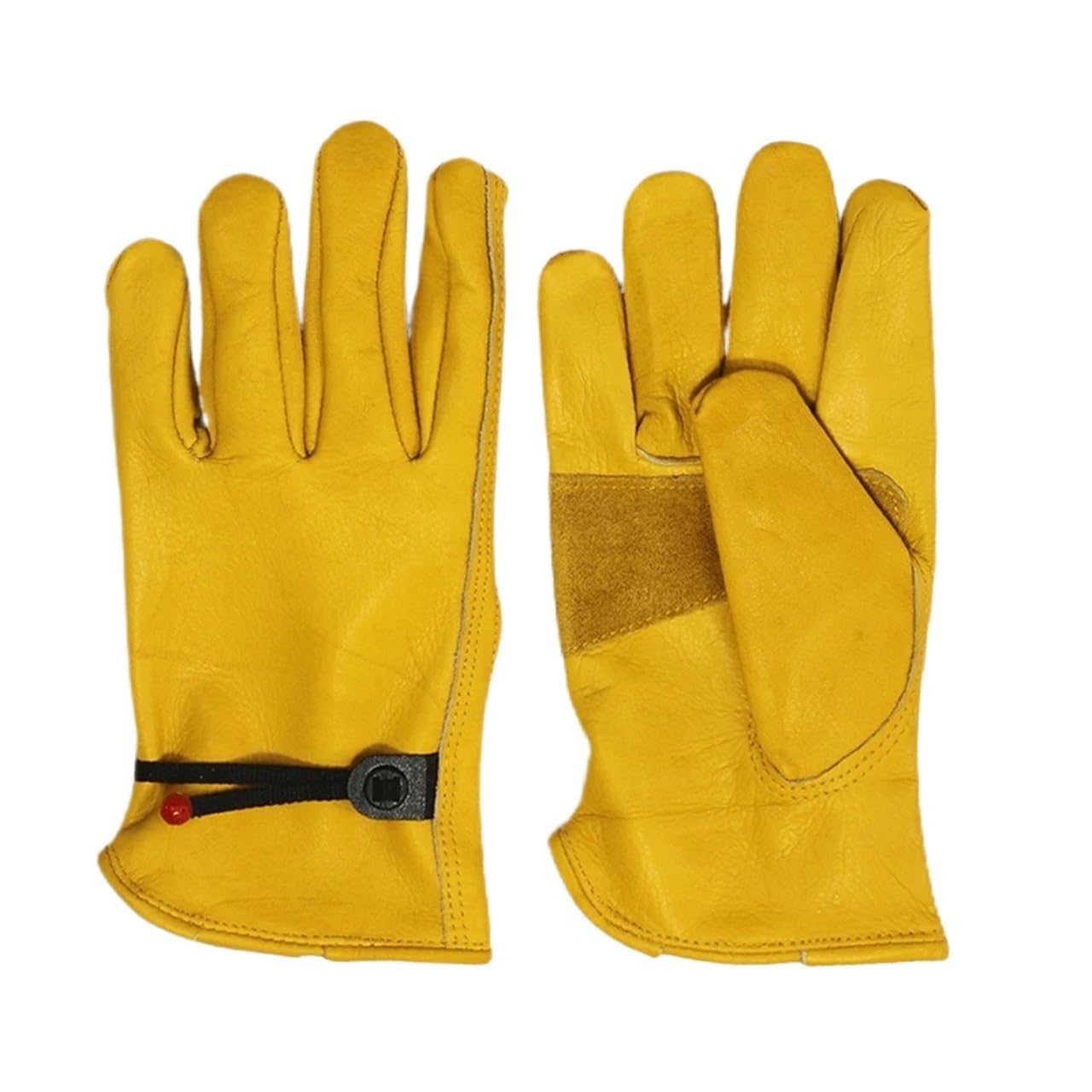 Compatible con 1 par de guantes de soldadura de cuero de vaca, guantes de seguridad suaves y flexibles for conducir, jardinería, motocicleta y trabajo doméstico(M)