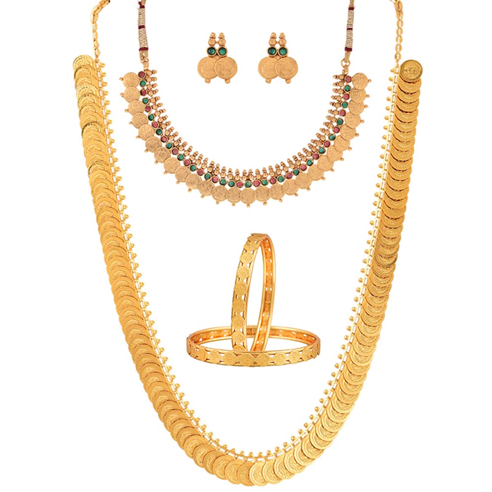 See full amazon price history chart for KENNICE Gold-Plated Brass Red & Green Traditional Maharani Temple Coin Jewellery Set For Women & Girls KENNICE Gold-Plated Brass Red & Green Traditional Maharani Temple Coin Jewellery Set For Women & Girls (B09NQ3QS9T) Amazon Price History, Amazon Price Tracker