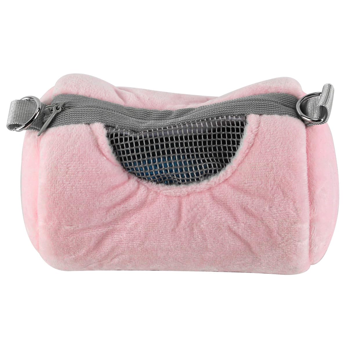 Nicear Pet Bag For Traveling Hamster Carry Bag Warm Outdoor Hamster Bag Breathable Small Animal Travel Cage With Adjustable Strap For Small Hamsters Gerbil Small Pets - Image 2