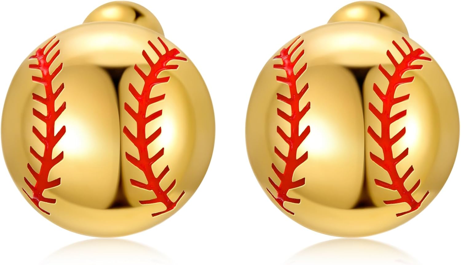 MONGAS Volleyball Earrings Sterling Silver Softball Earrings Ball Volleyball Jewelry for Women