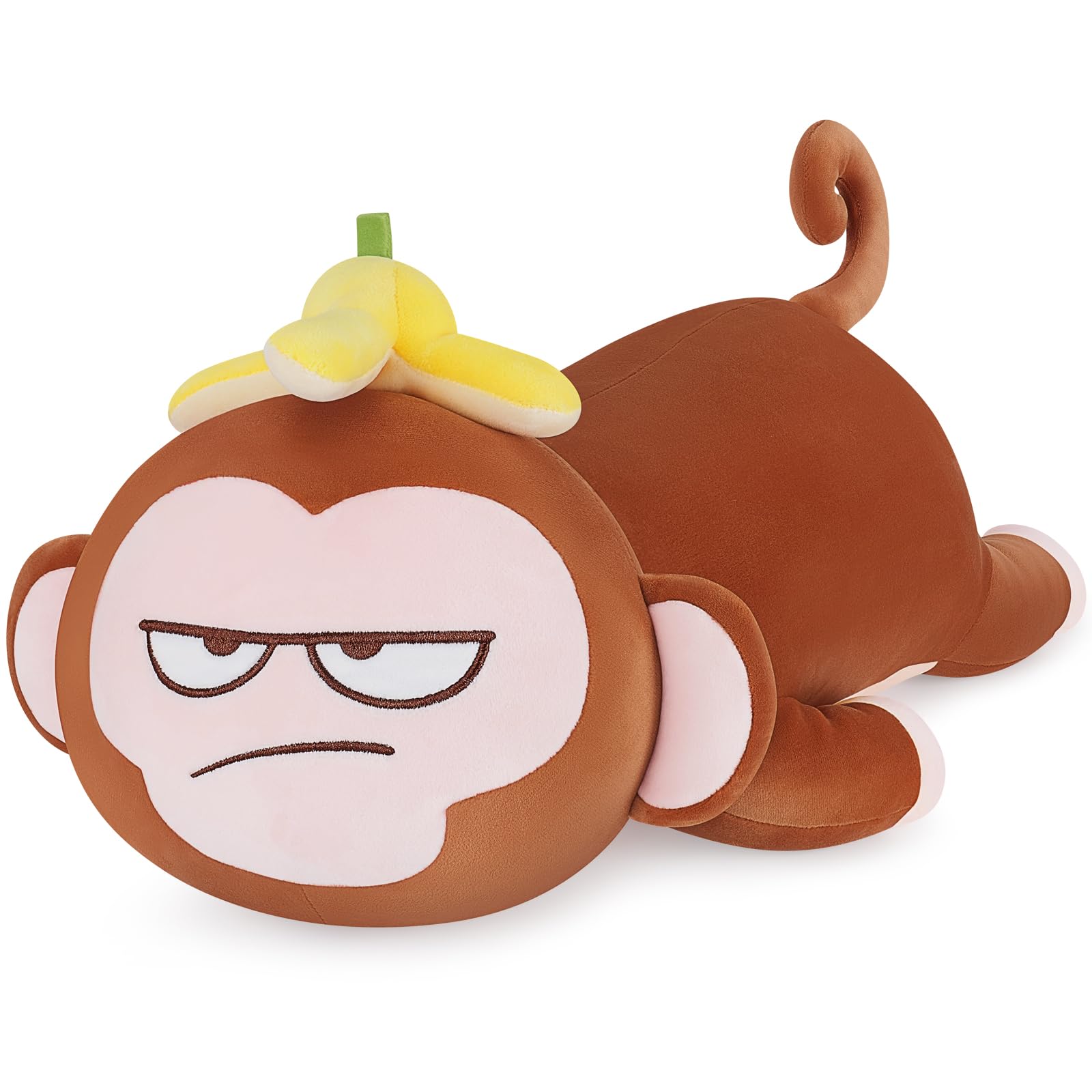 Achwishap Banana Monkey Plush Pillow Monkey Stuffed Animal Plush Toy Cute Plushies Banana Monkeys Kawaii Pillow Lovely Monkeys