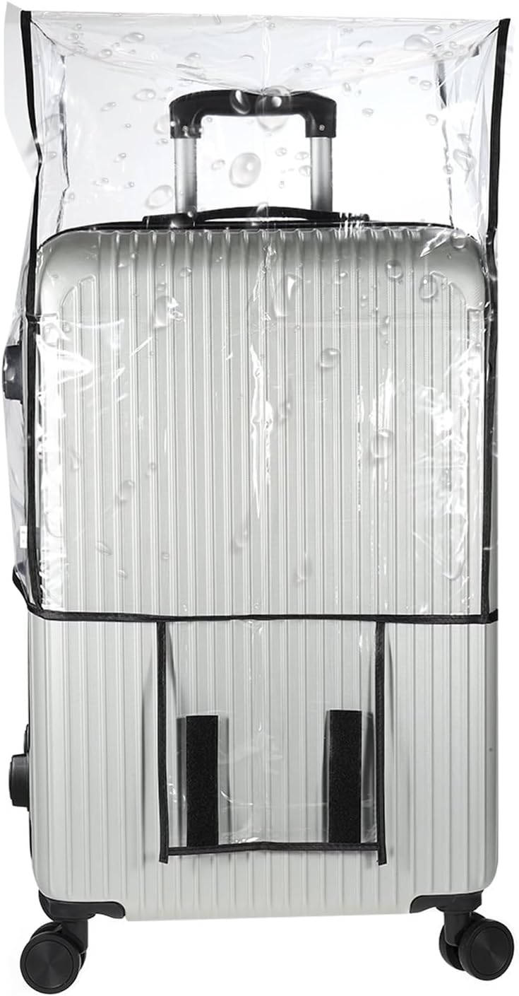 PATIKIL Luggage Covers, 1 Piece 24 Inch PVC Suitcase Cover Protectors Waterproof Travel Luggage Covers for Suitcase, Black PATIKIL Luggage Covers, 1 Piece 24 Inch PVC Suitcase Cover Protectors Waterproof Travel Luggage Covers for Suitcase, Black