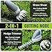 WORKPRO Cordless Grass Shear & Shrubbery Trimmer - 2 in 1 Handheld Hedge Trimmer Electric Grass Trimmer Hedge Shears/Grass Cutter Rechargeable Lithium-Ion Battery and Type-C Cable Included (White)