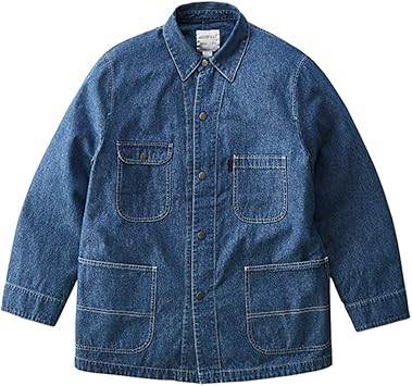 Amazon Co Jp Gramicci グラミチ ライトデニムカバーオールジャケット メンズ M ミディアムユーズド スポーツ アウトドア