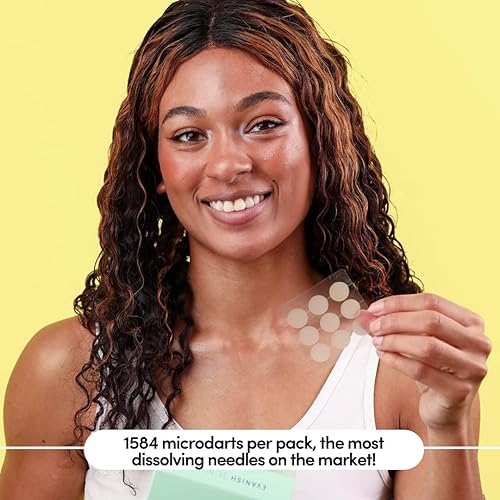 Miniatura 3 de Parches de microagujas para reparar imperfecciones, ácido salicílico, niacinamida y vitamina C, 9 unidades, sin aranceles