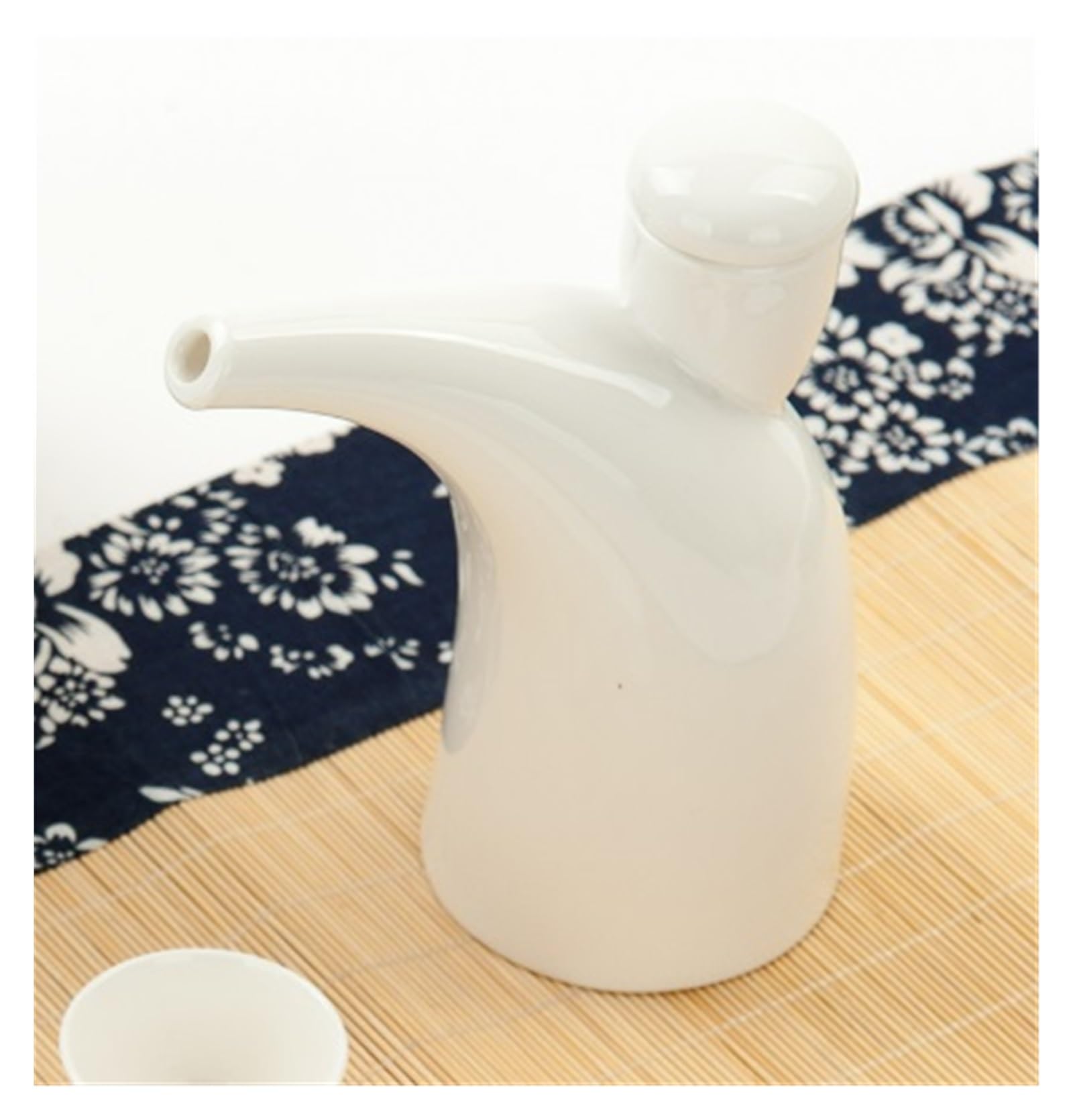 Set Olio e aceto Dispenser for Olio e aceto, Dispenser for Bottiglie di Olio in Ceramica Bianca, aceto/Salsa di soia, Dispenser for condimenti liquidi Oliera