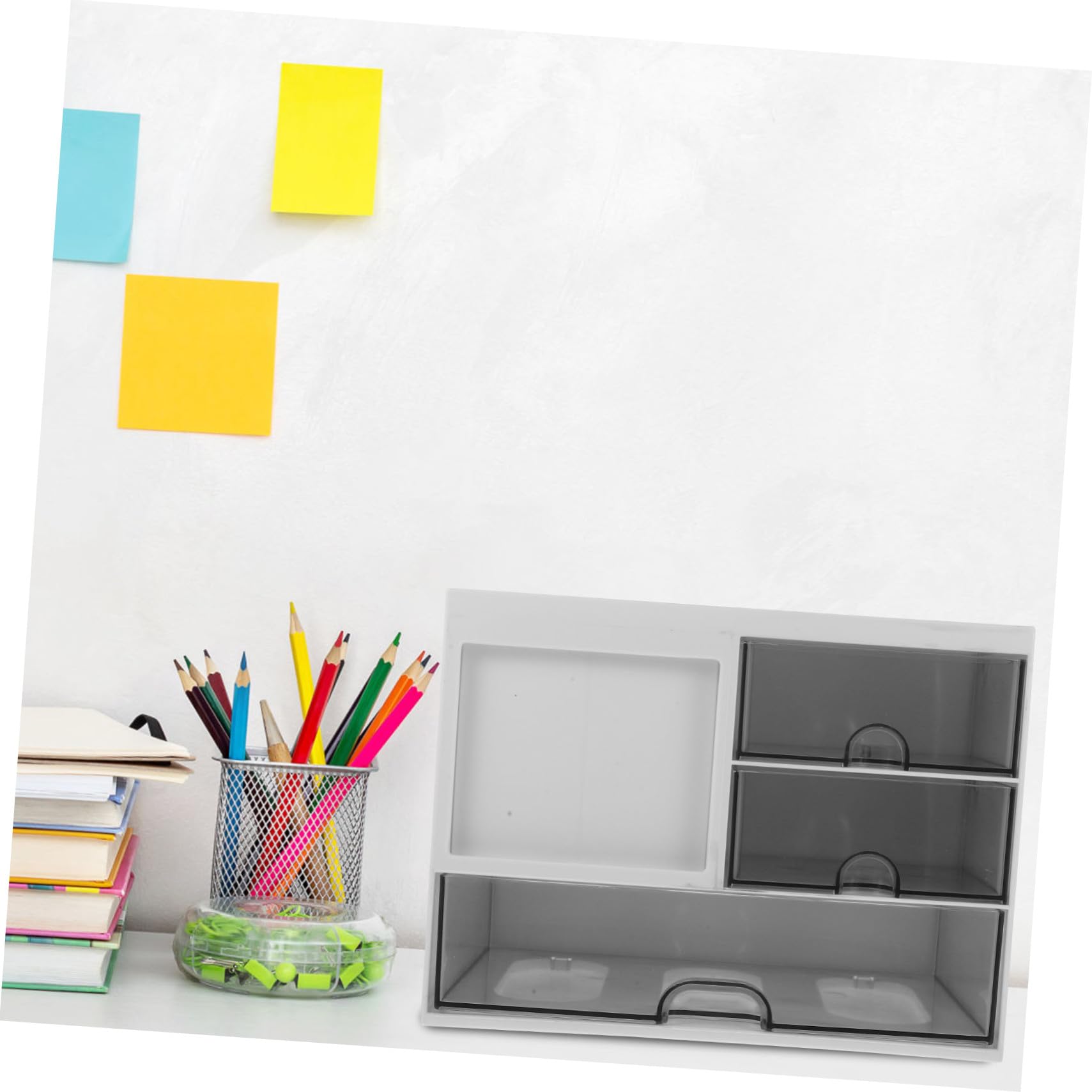 Zerodeko Organizador para Almacenamiento y Organización Blanco de Cajones de Escritorio Material Resistente Hips para Uso Prolongado en Oficina o Hogar