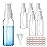Zoizocp Spray Bottles, 1oz/30ml Clear Empty Fine Mist Plastic Mini Travel Bottle Set, Small Refillable Liquid Containers with 2pcs Funnels and 24pcs Labels (6 Pack)