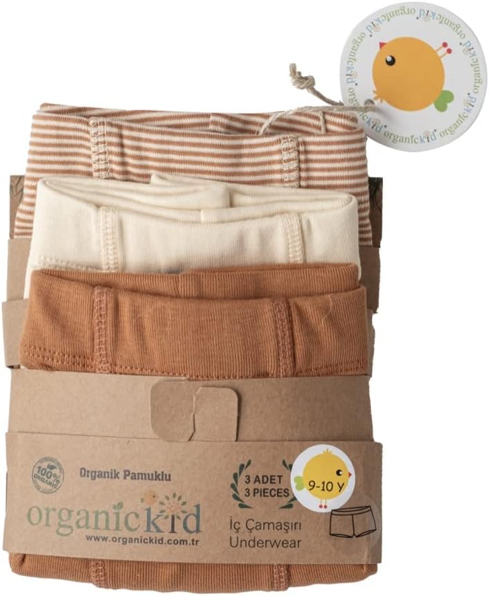 ORGANICKID Boys 100% Organic 100% Cotton Underwear GOTS Certified Kids Toddler Boxer Briefs Pack of 3 - Image 7