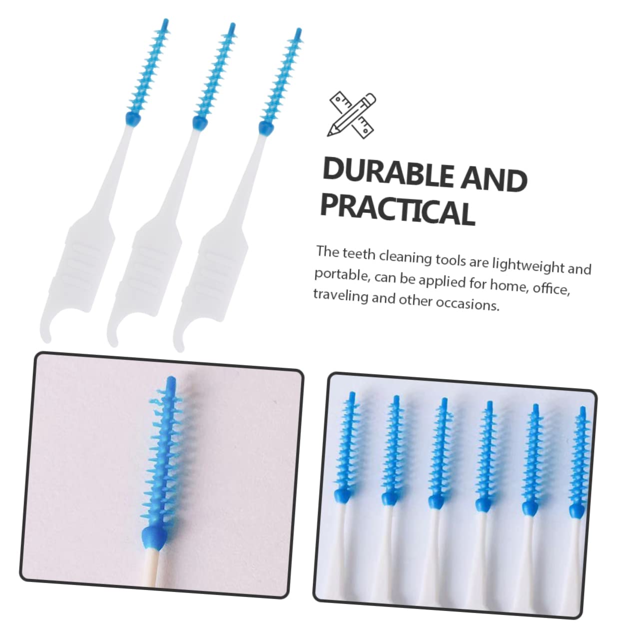 Healvian 800pezzi Scovolini Interdentali Morbido Strumenti Di Pulizia Orale Flessibili Per La Dei Denti Accessori Per La Salute Previene Alito Cattivo e Placca