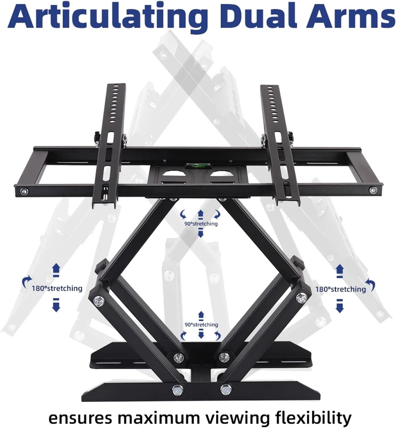 TV Mount Stand TV Wall Mount Full Motion Articulating Tilting Swivel Mount for 26-55 Inch Screen for Plasma/Curved TV