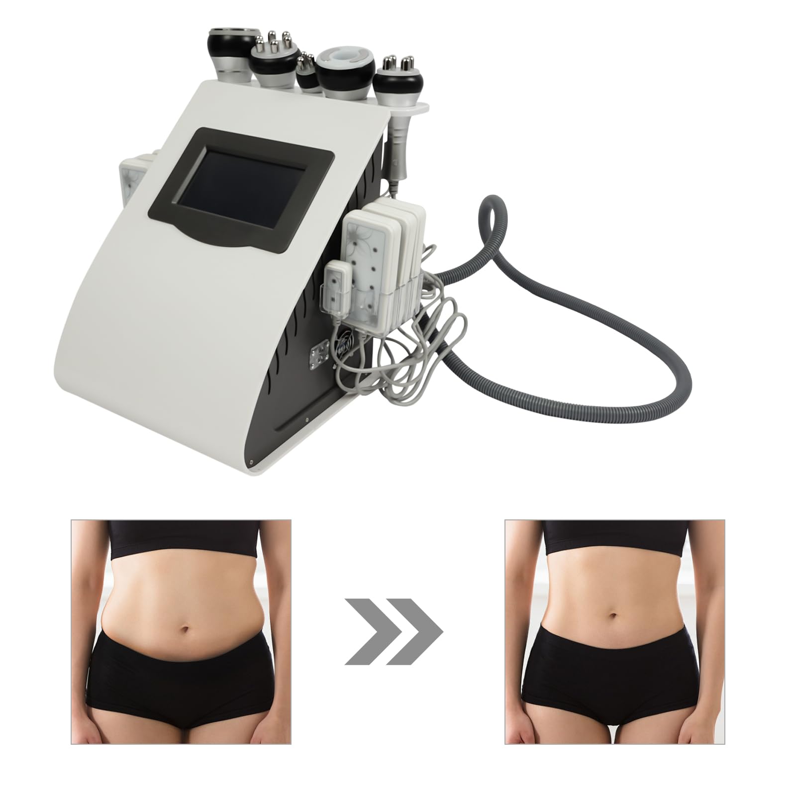40k Rf Extracción ultrasónica de grasa, cavitación, dispositivo de criolipólisis, máquina adelgazante, masajeador de tejido de radiofrecuencia para el hogar, salones de belleza, etc
