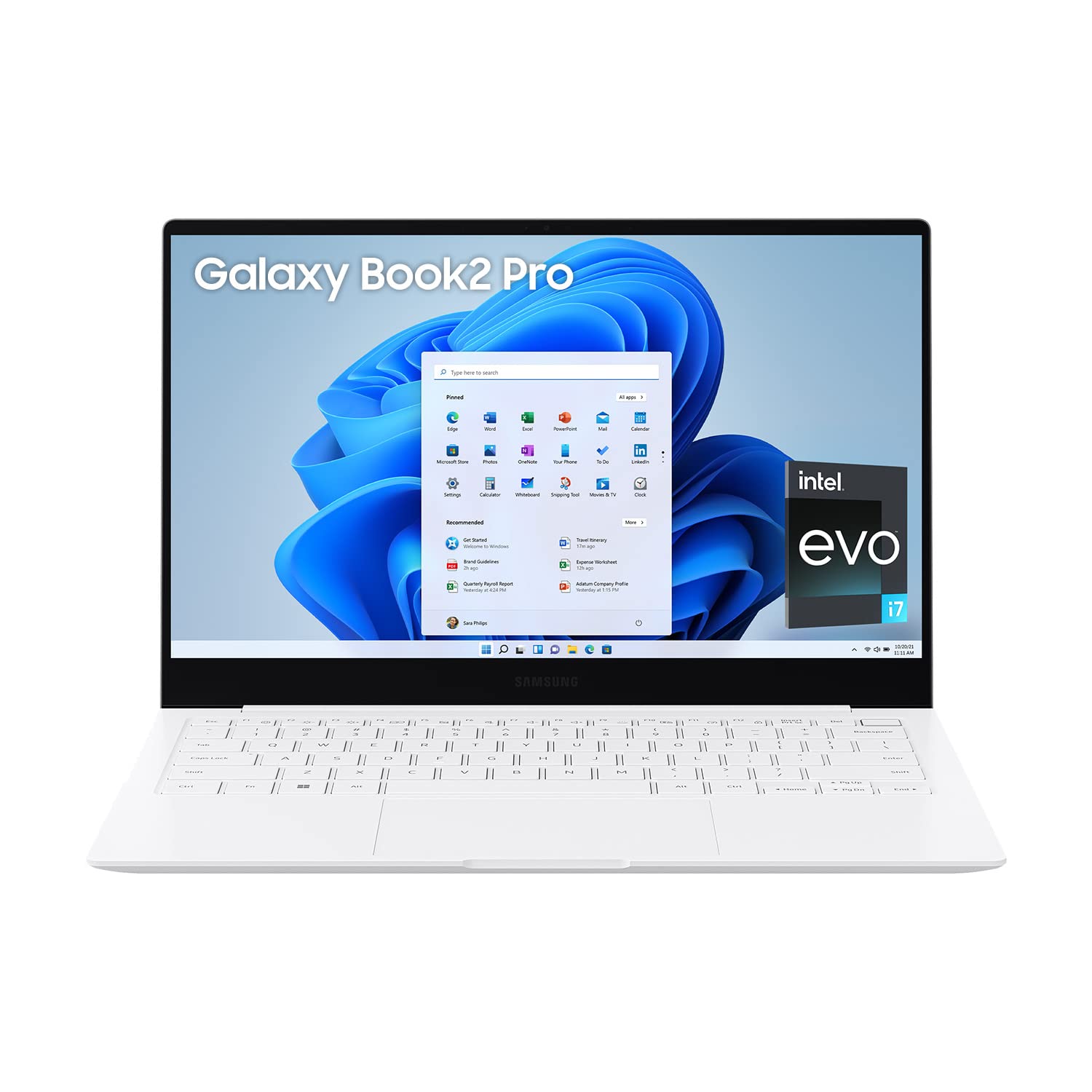 (Refurbished) Samsung Galaxy Book2 Pro Intel 12th Gen i7 EvoTM 33.78cm (13.3") AMOLED Thin & Light Laptop (16 GB/512 GB SSD/Windows 11/MS Office/Backlit KB/Fingerprint Sensor/Silver/0.87Kg), NP930XED-KB2IN
