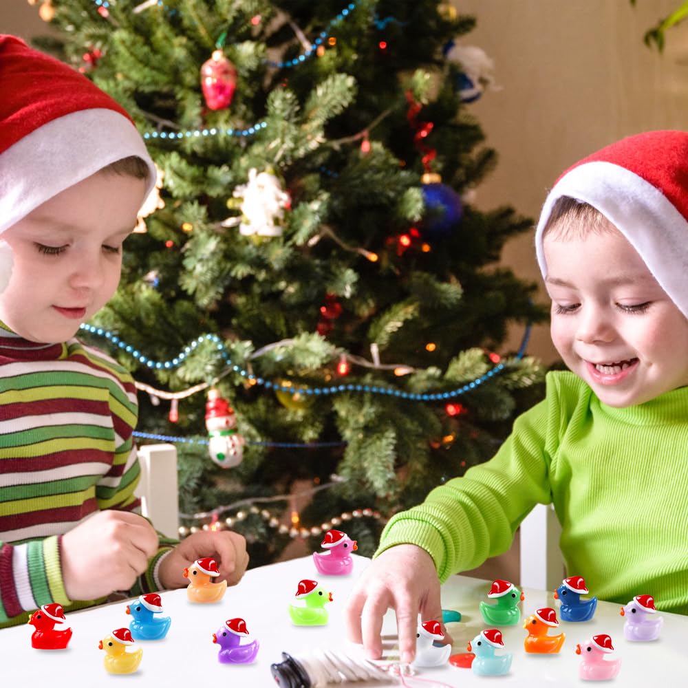 JOLCEEY 100pcs Christmas Mini Ducks - Image 4