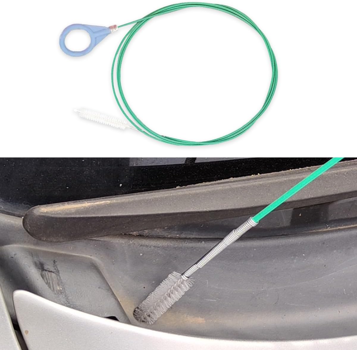 Auto Sunroof Drain Cleaning Tool, 78 Inch Extra Long Drain Cleaning Brush, Pipe