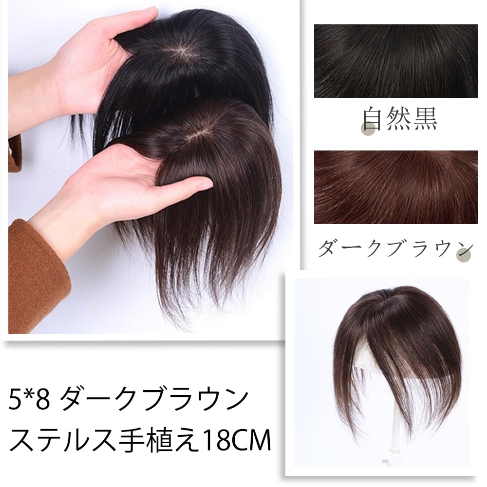 Amazon.co.jp: AISIHAIRウィッグ ストレートヘアー 通気 部分ウイッグ