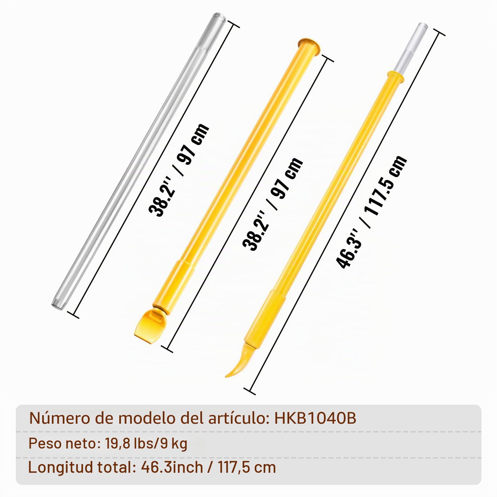 VEVOR Martillo Deslizante Desmontadora de Neumáticos 117,5 cm Ligera y Portátil Desmontadora Manual de Neumáticos de Acero para Desmontar Neumáticos de Llanta sin Dañarlo Taller de Coches Garaje