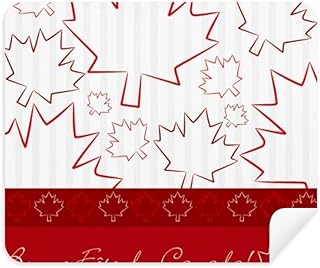 Happy Canada Day 4th of July Maple Cleaning Cloth Screen Cleaner 2pcs Suede Fabric