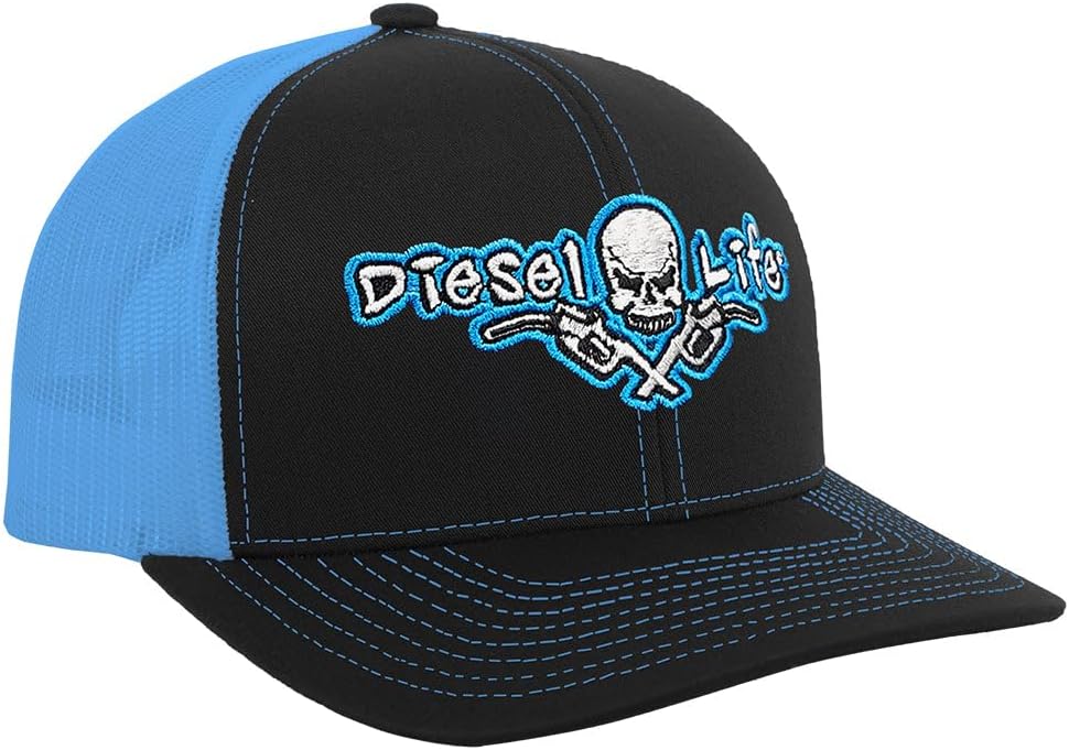 Diesel Life Black/NEON Blue/NEON Blue Snapback HAT