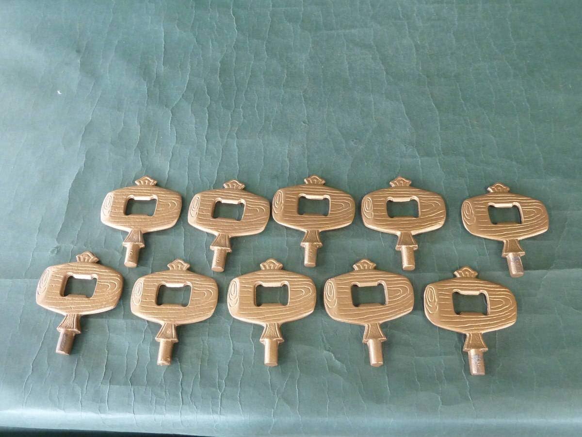 小槌 栓抜 せんぬき １０個 鉄鋳物製 金色仕上