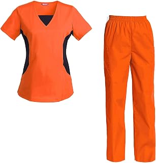 Amazon.com: orange scrub set
