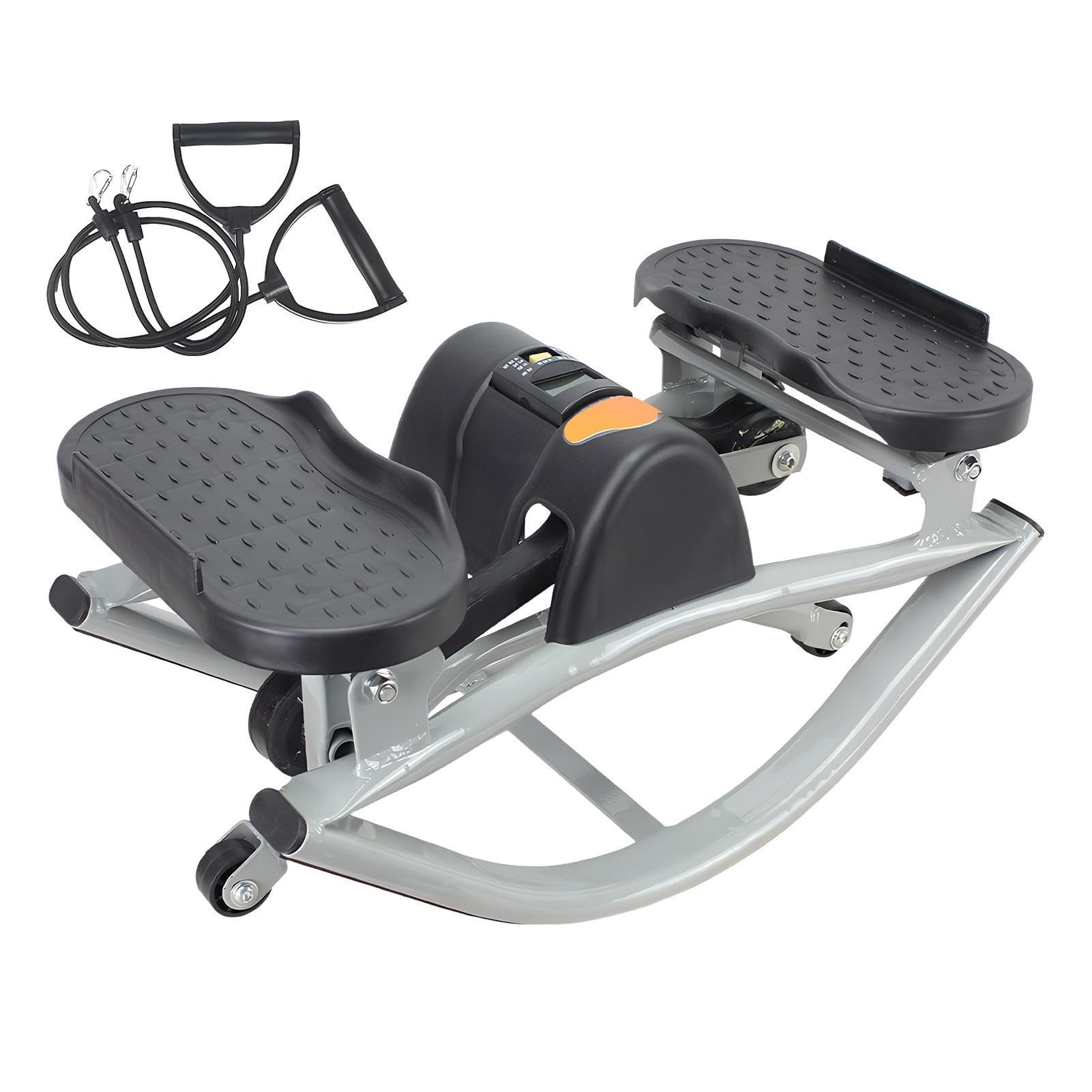 Stepper Rock Attrezzo Portatile Per Gambe Con Banda Elastica | Attrezzatura Per Allenamento Core per Glutei Core Superiore e Inferiore Palestra Interno Esterno Ufficio per