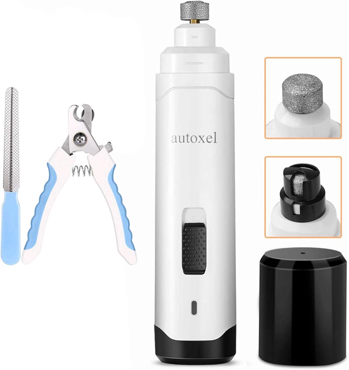 AUTOXEL [Upgraded] Dog Nail Grinder, Professional 2-Speed Electric Rechargeable Pet Nail Grinder for Small/Medium/Large Dogs & Cats,…