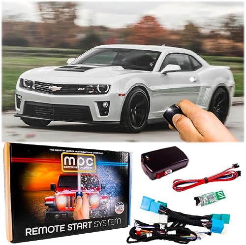 MPC Arranque remoto activado a distancia de fábrica para Chevrolet Camaro 2010-2015 - Arnés en T enchufable - Actualizador FlashLink - Soporte