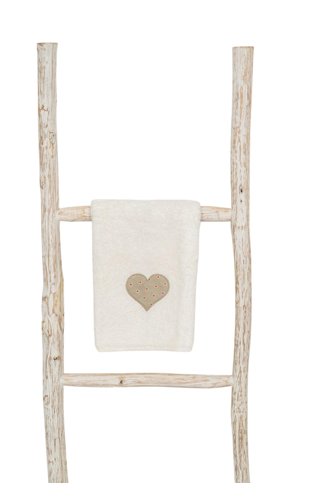 Biscottini Escalera toallero baño 108 x 32 x 3 – Escalera decorativa de madera – Toallero de bambú