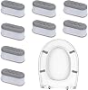 Giantree 8Pcs Toilet Seat Bumpers, Bidet Toilet Seat Bumpers for Use with Bidet, Strong Adhesive Bidet Attachment Universal Buffer Toilet Lid Rubber Bumpers for Home, Hotel, Hospital8Pcs