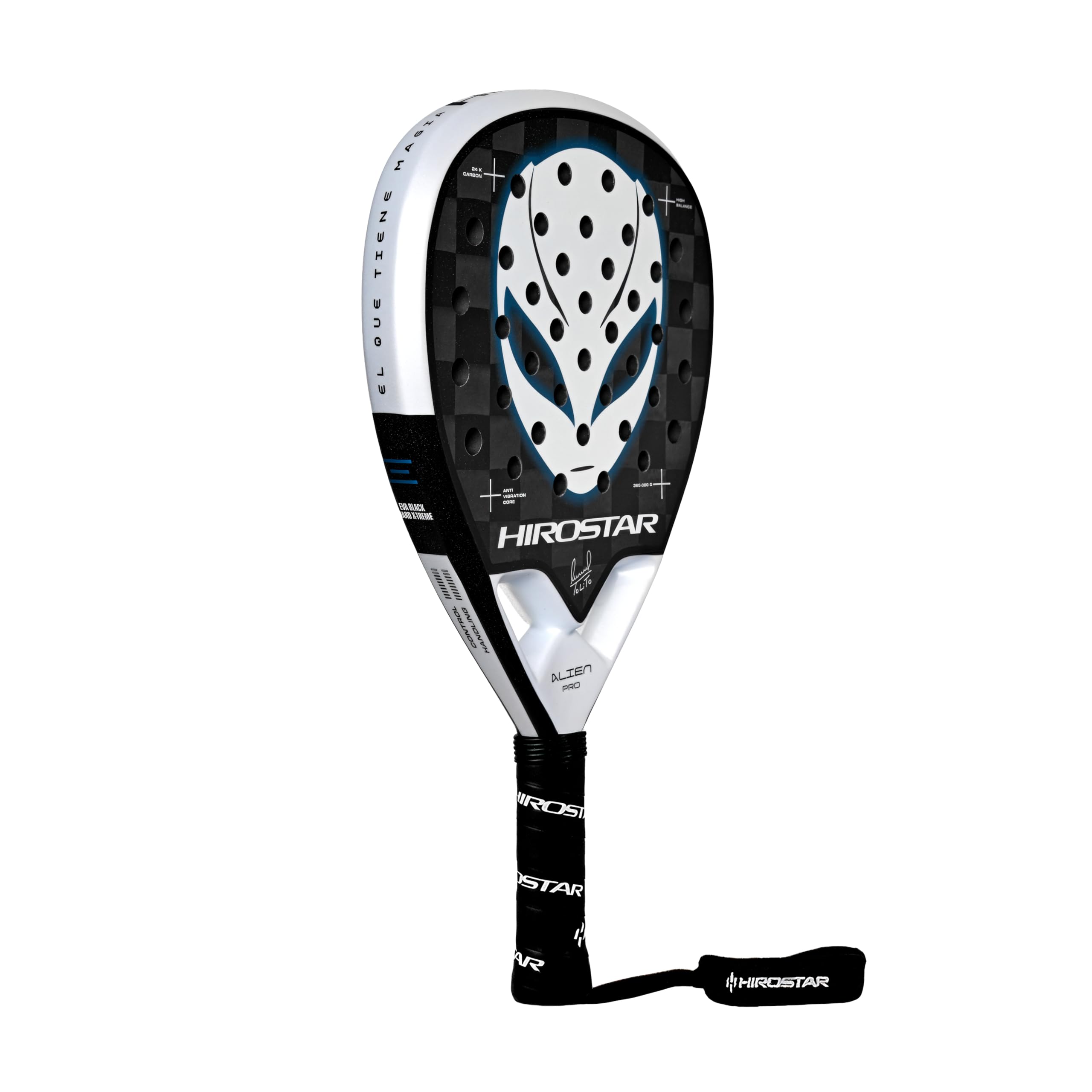Racchetta Padel Alien Pro 2025 | Racchetta da Padel Con Forma a Diamante, 100% Carbonio 24K, Bilanciamento Alto, Peso 365g - 380g
