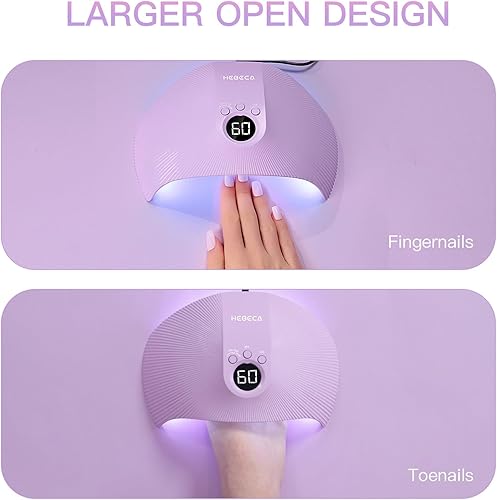 Miniatura 9 de Luz UV para uñas de gel, lámpara de uñas LED UV profesional de 75 W para uñas de curado rápido, secador de uñas superfino de grado de salón con