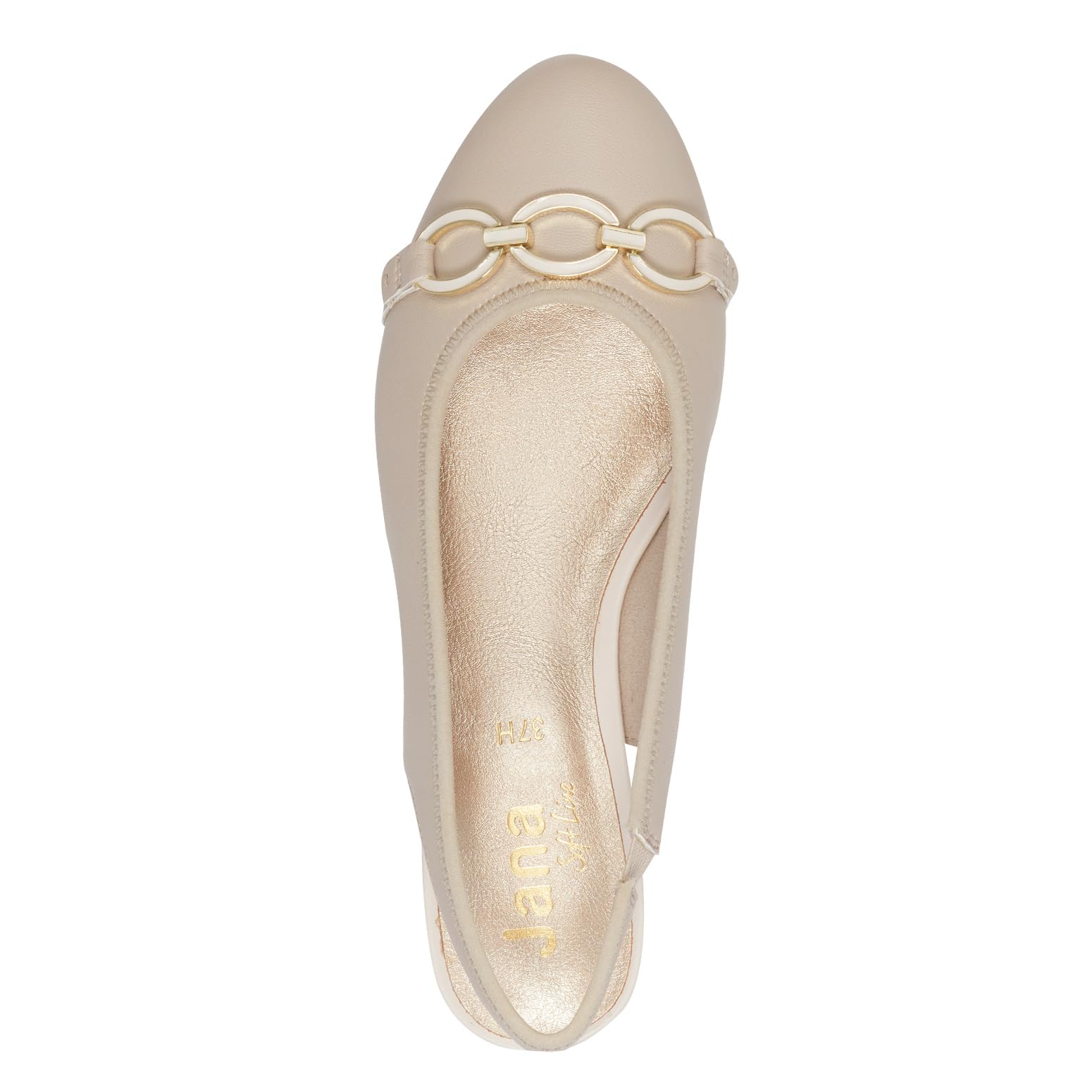 Jana Damen Slingpumps mit Blockabsatz Vegan