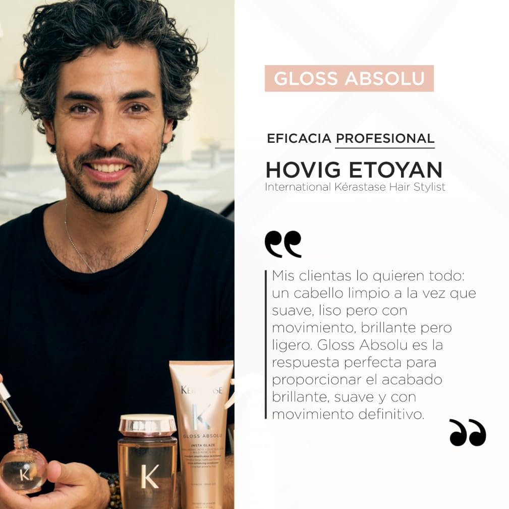 Kérastase Gloss Absolu Bain Hydra-Glaze Champú Hidratante e Iluminador 250ml