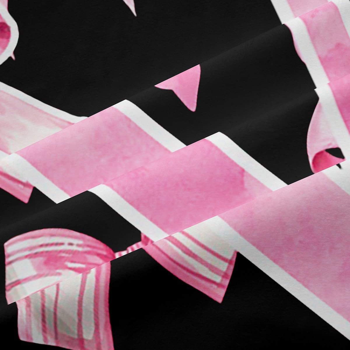 Erosebridal Teen Girl Coquette Bow Curtains 2 Panels Fantasy Pink and Black Initial Bow Window Curtain Monogram N Blackout Curtains Girly Fantasy Bowknot Room Decor,38" Wx54 L(N)