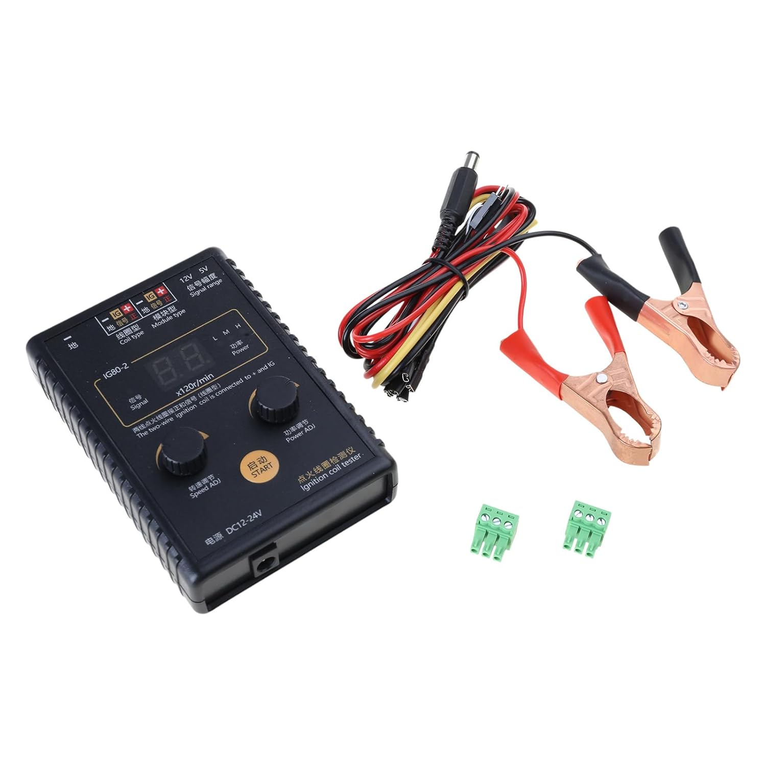 Car Automobile Ignition Coil Testergas Oil Petrols Vehicle Natural Gasgasoline 12v~24v Testing Tool Ig80 Tester Gasolines Naturalgas High Efficiency Detector Naturalgas Engine Vehicle Diagnostic Tools