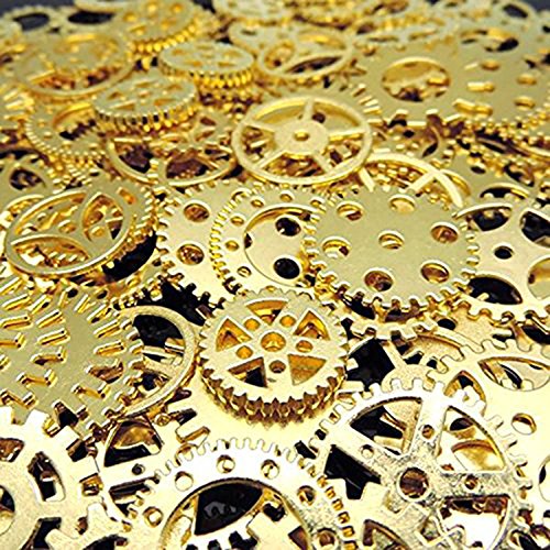 Rouages Steampunk Vintage - Lot D'engrenages Laiton, Or, Argent - Pour Bijoux, Artisanat, Décoration - 7