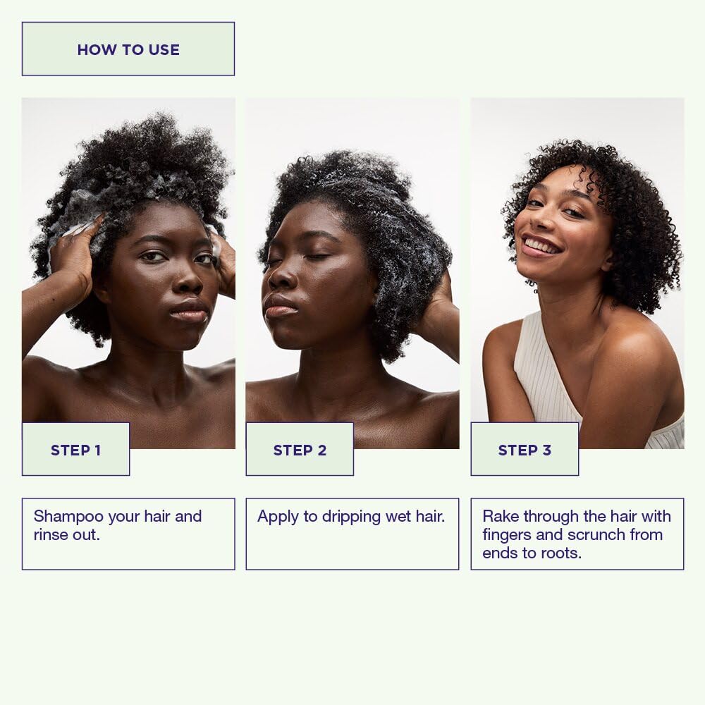 Maria Nila Coils & Curls Oil-In-Cream, 100 ml, Pour Cheveux Bouclés et Ondulés, Huile de Jojoba pour une Hydratation Pendant le Lavage, Beurre de Karité pour une Définition des Boucles, 100% Végan