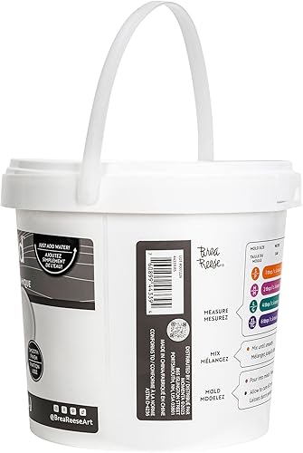 Miniatura 5 de Brea Reese Mix2Mold - Cubo de resina de cerámica en polvo blanco de 5.5 libras, no tóxico, acabado mate suave, sin calor ni horno, solo añade agua,