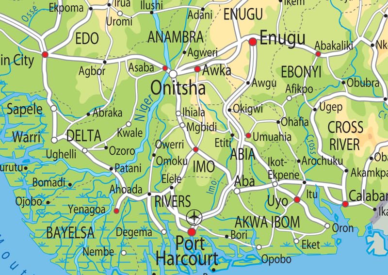 Carte Colorée Isolée Du Nigeria | Vecteur Premium Carte Colorée Isolée Du Nigeria | Vecteur Premium