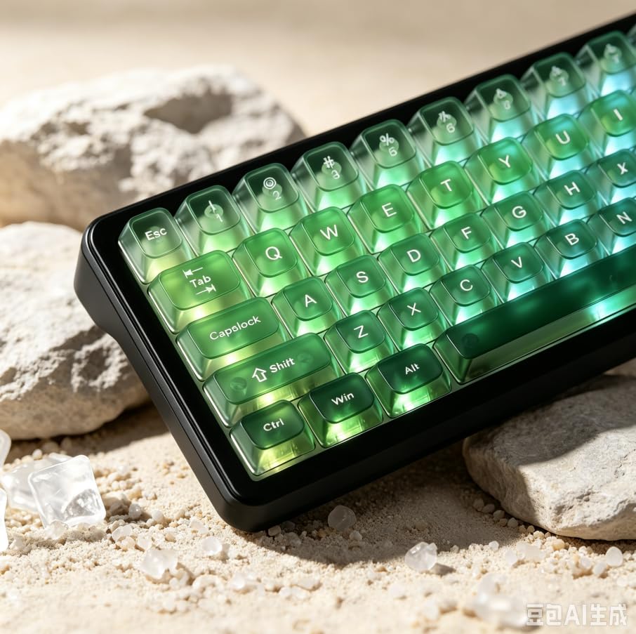 dagaladoo Clear keycaps Set,Translucent Keyboard keycaps,Jelly Key caps