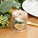 Regalos de boda personalizados para velas, boda rústica (10 unidades)