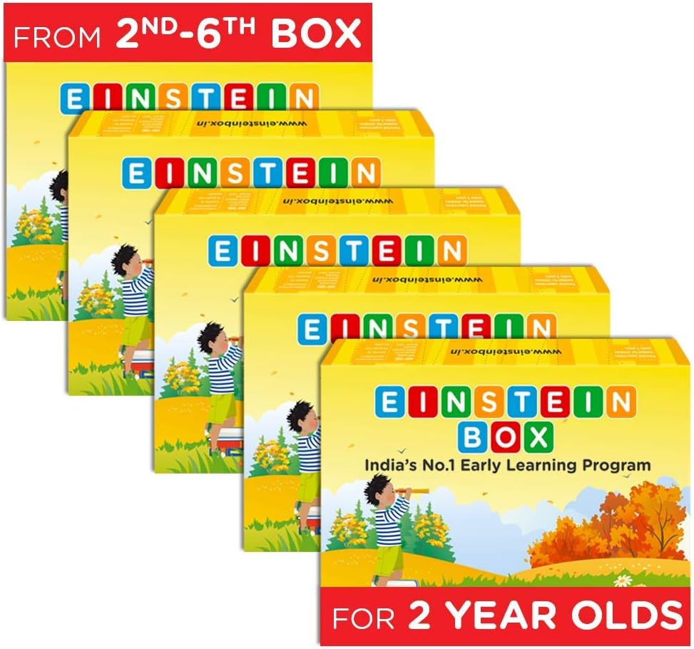 einstein box for 2 year olds box 2 for boys & girls (5 box set (boxes b-f))- Multi color
