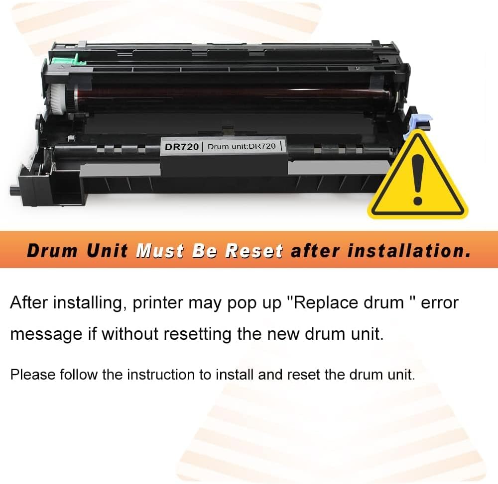 v4ink Compatible DR720 Drum Unit Replacement for Brother DR720 Drum Unit for DCP-8110 DCP-8150 DCP-8155 HL-5440 HL-5450 HL-5470 HL-6180 MFC-8510 MFC-8710 MFC-8810 MFC-8910 MFC-8950 Printer (Not Toner)