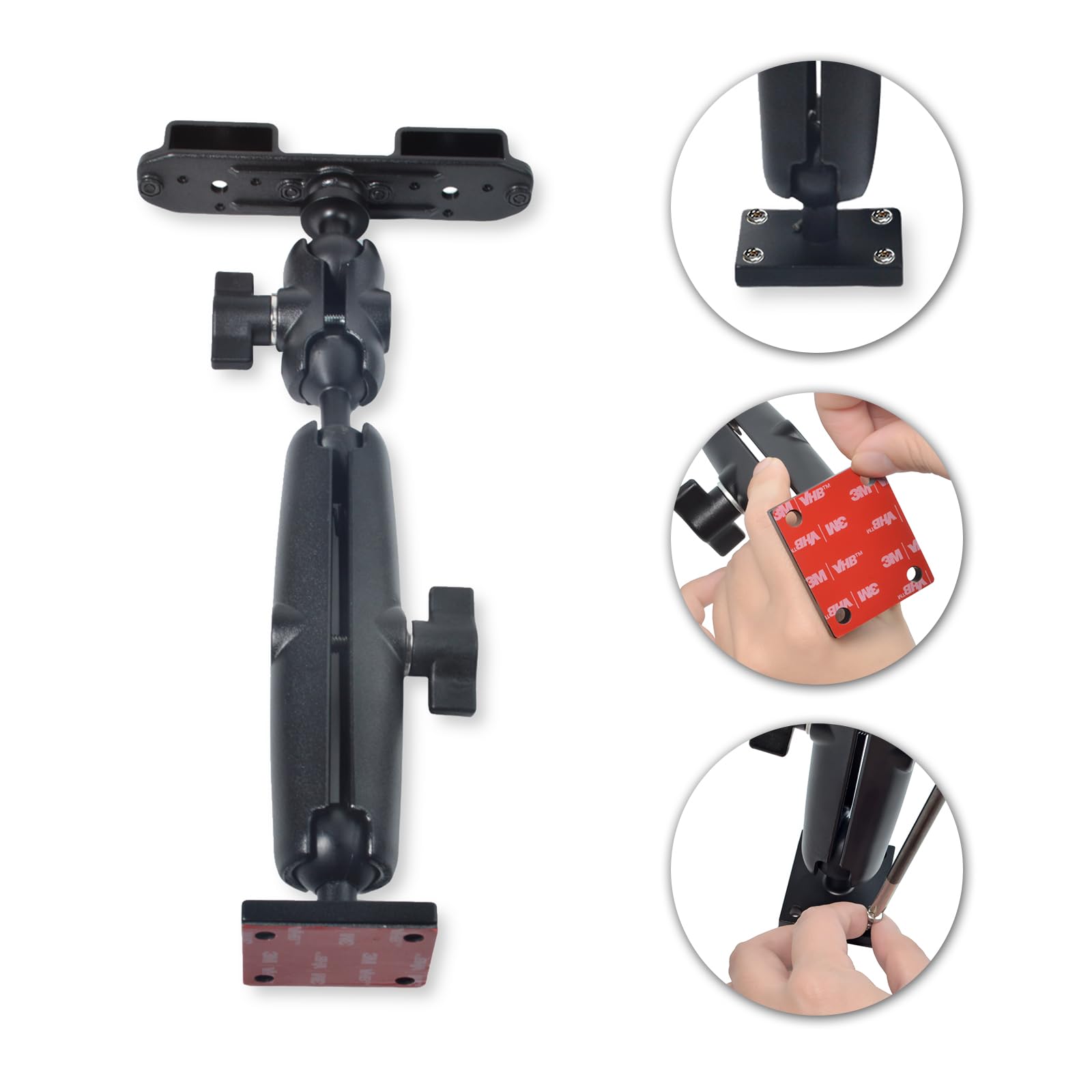 Support Multifonctionnel pour Talkie Walkie/Micro Radio, Porte Radio Voiture/Camion, Compatible Motorola Kenwood Baofeng