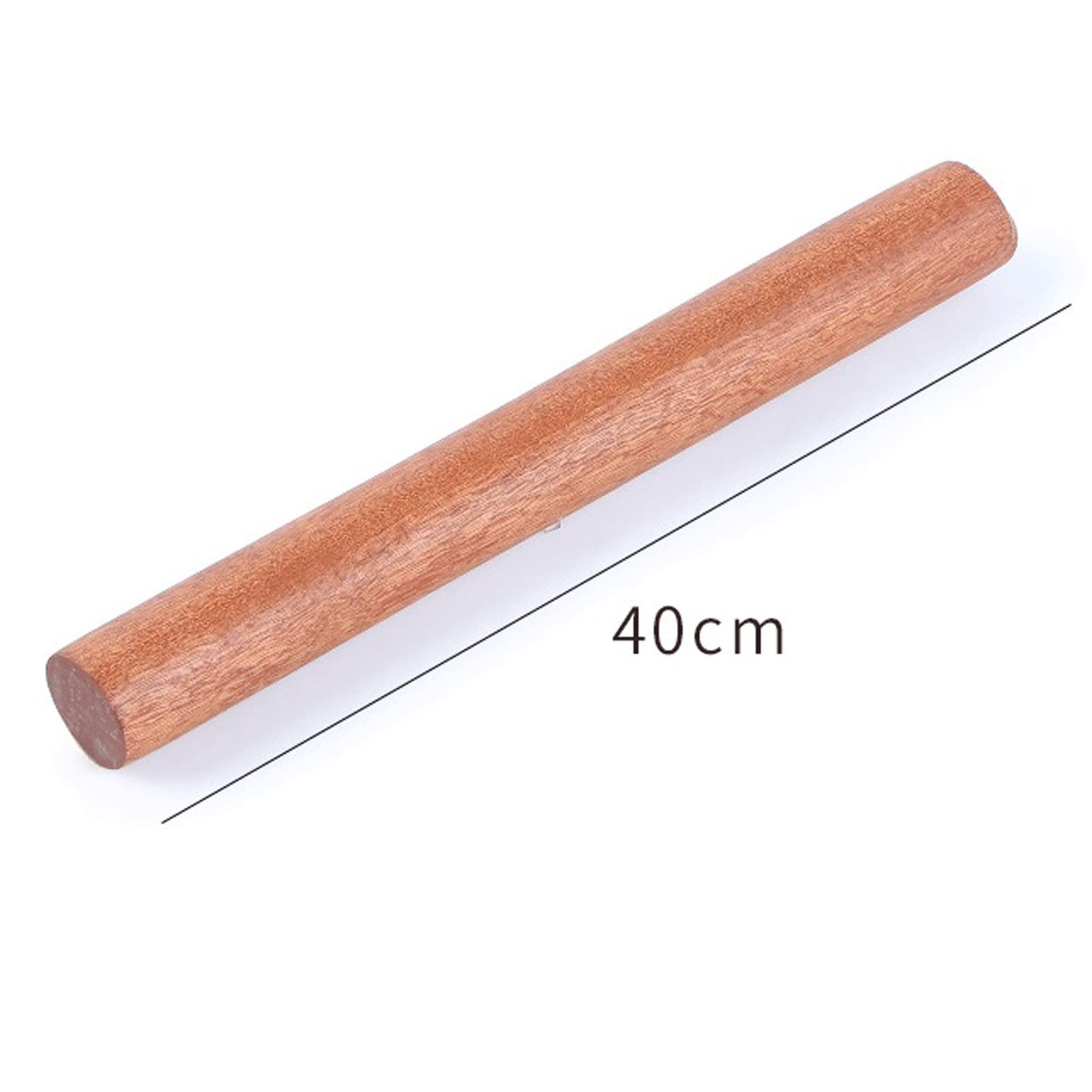 Rodillo de madera para hornear, herramienta de cocina de madera maciza para repostería, pan, pizza y fondant, perfecto para cocineros caseros y entusiastas de la repostería