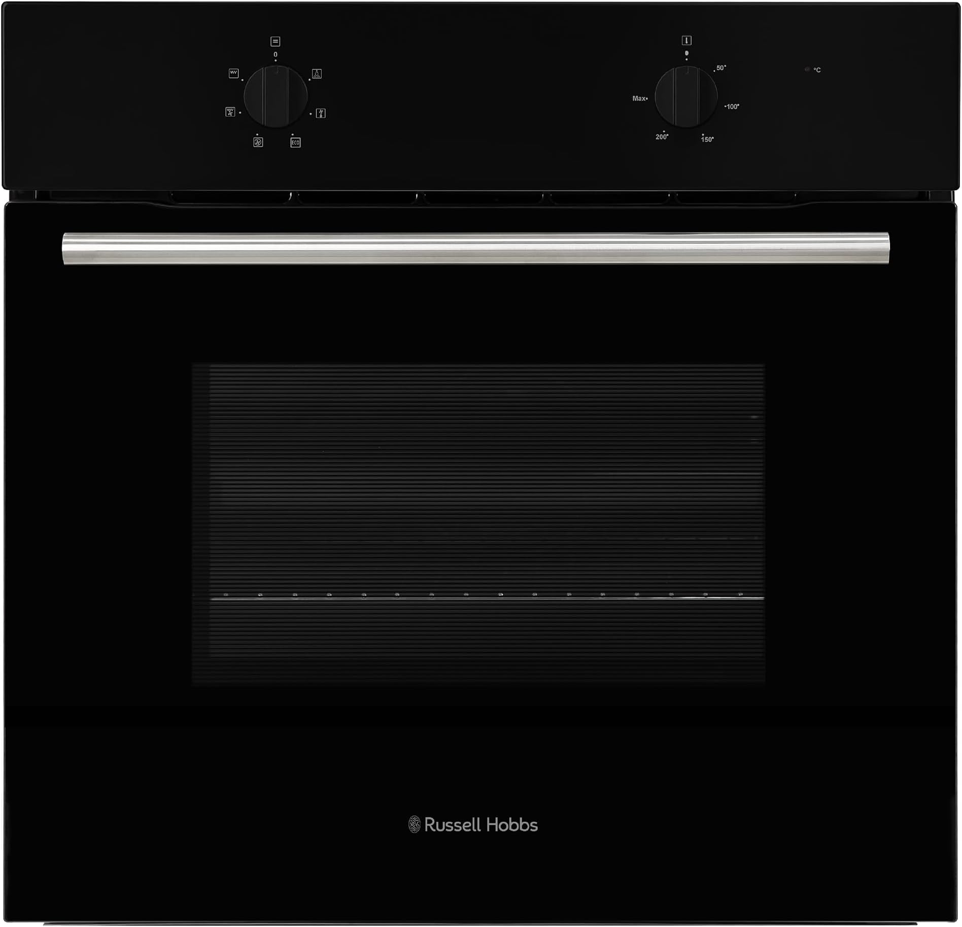 Russell Hobbs 70L, 60cm Wide, Single Electric Built-in Fan Oven and Grill in ...
